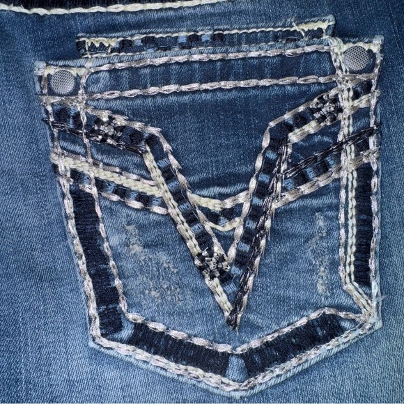 VIGOSS Women’s Dublin Crop Straight Heritage Fit Bermudas Size 5/6 Faded Blue LR - Picture 2 of 13